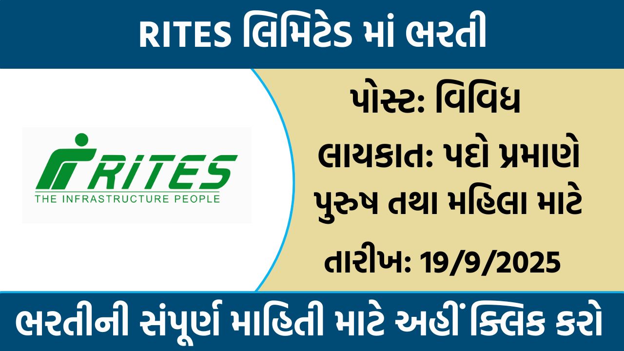 RITES Limited Recruitment